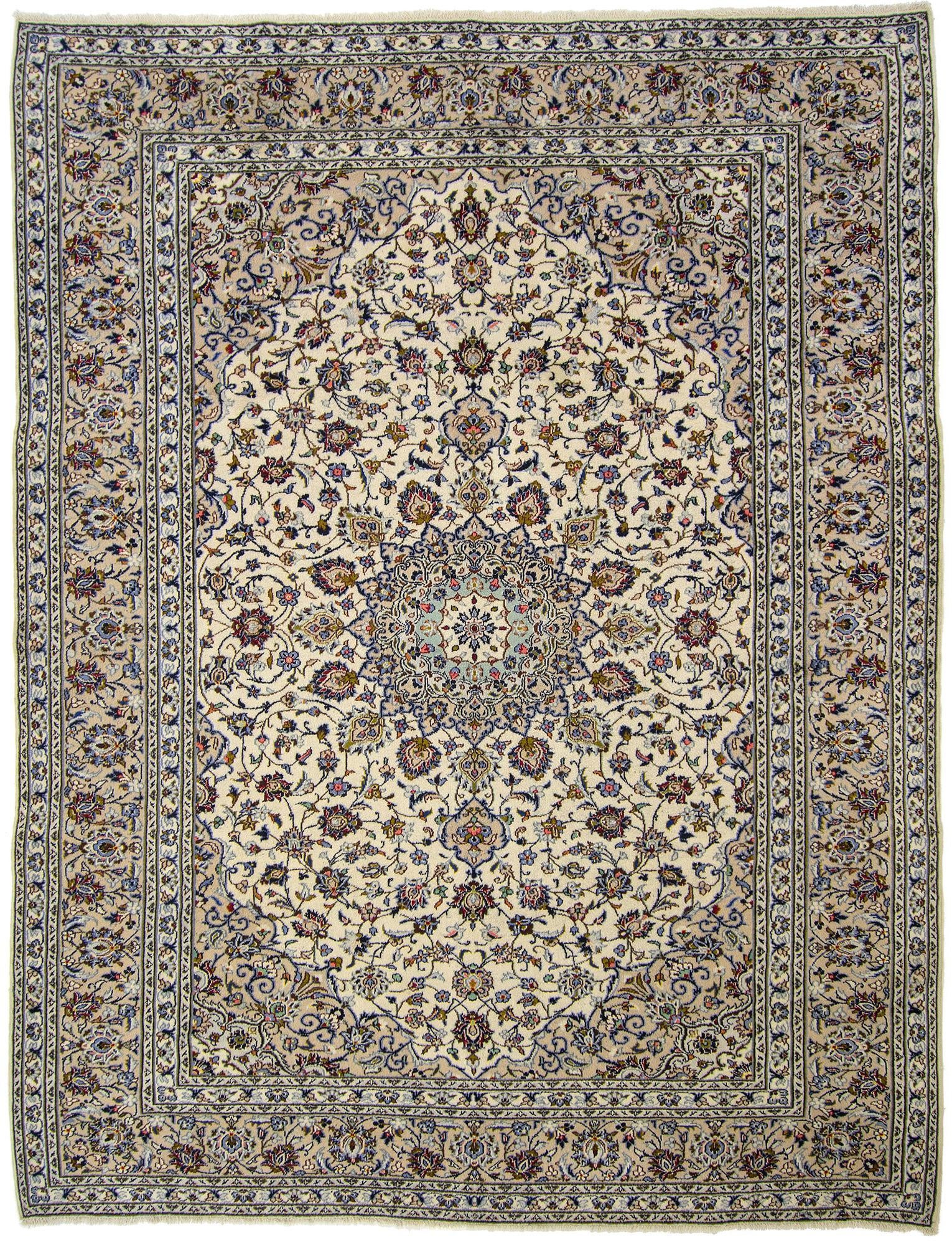 8' 4 x 11' 4 Hand Knotted Kashan Persian Rug