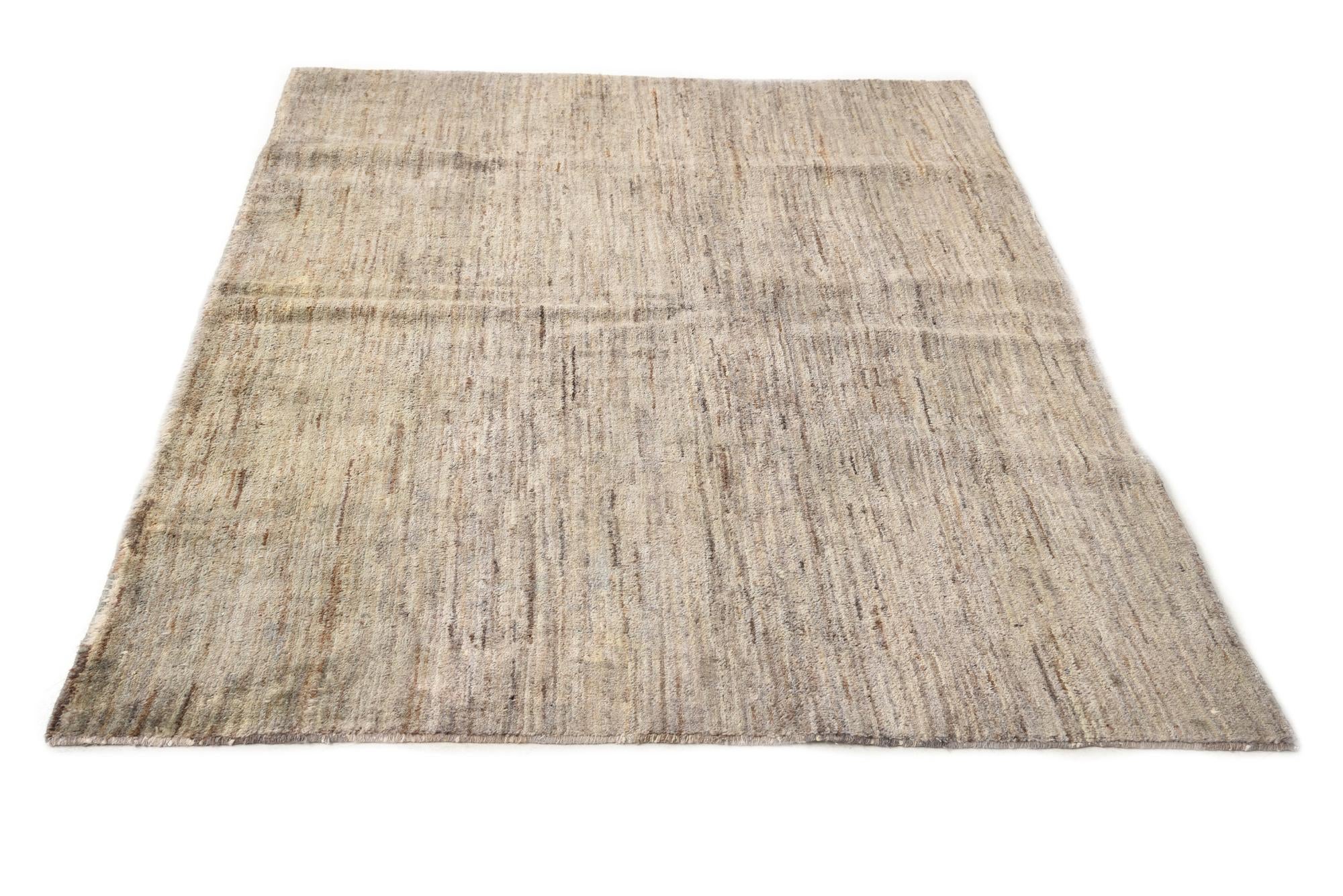 4' 4 x 6' 9 Hand Knotted Kashkuli Gabbeh Wool Rug