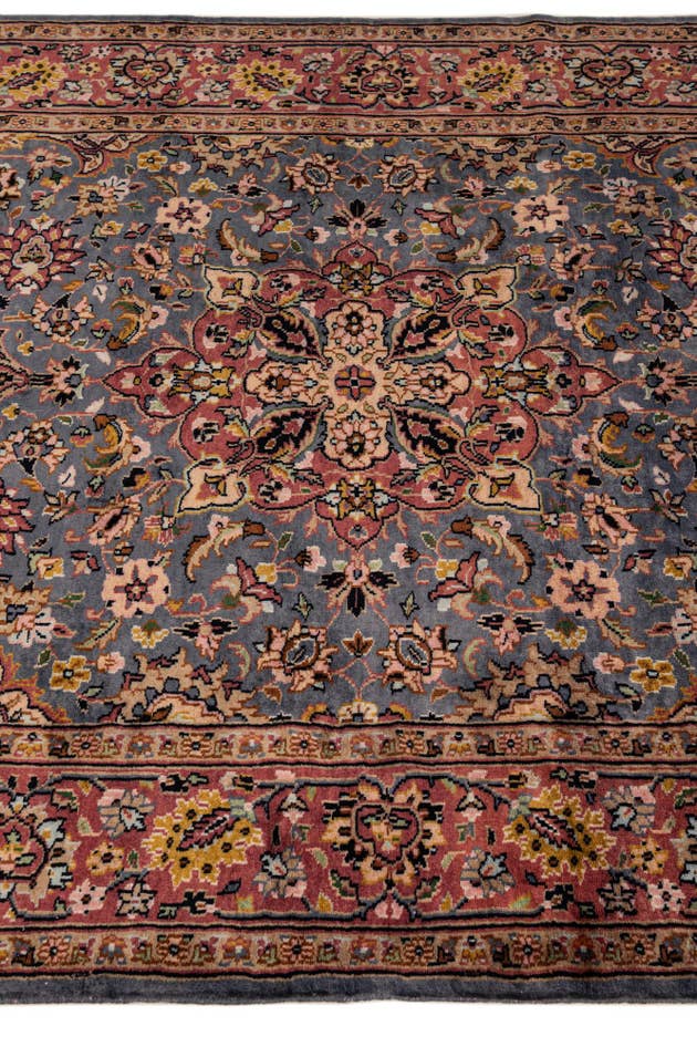 Detail image of 4' 2 x 6' 6 Hand Knotted Kashmir Oriental Wool Rug