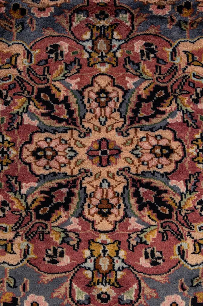 4' 2 x 6' 6 Hand Knotted Kashmir Oriental Wool Rug