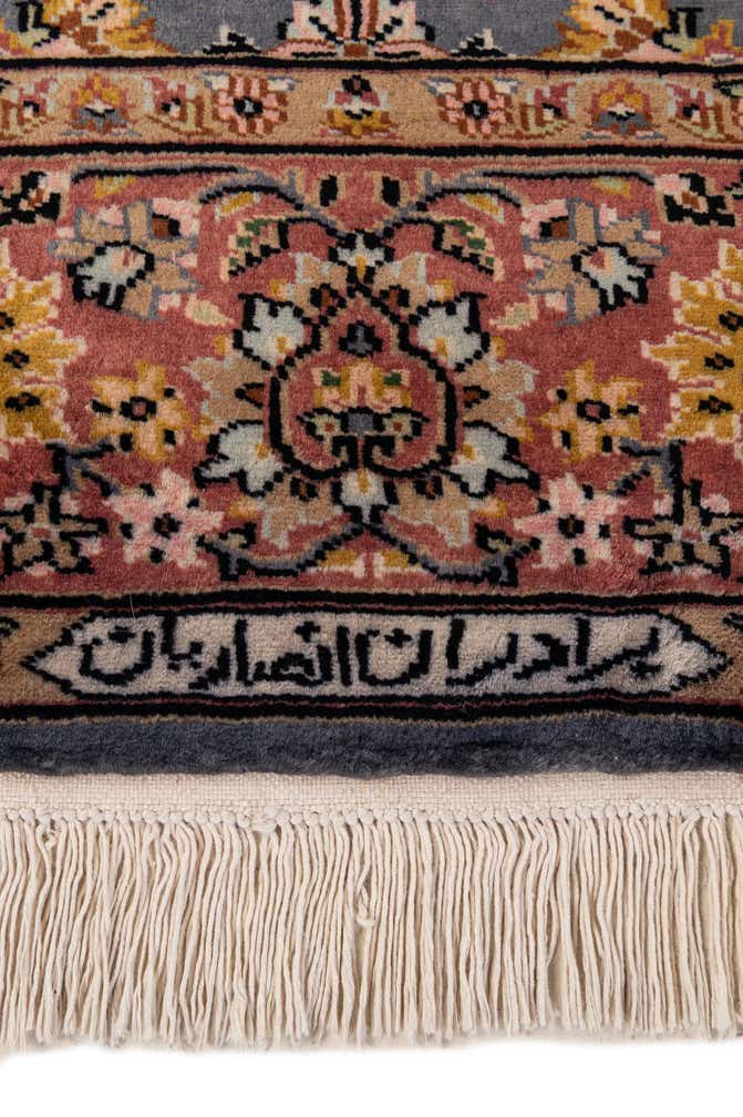 4' 2 x 6' 6 Hand Knotted Kashmir Oriental Wool Rug