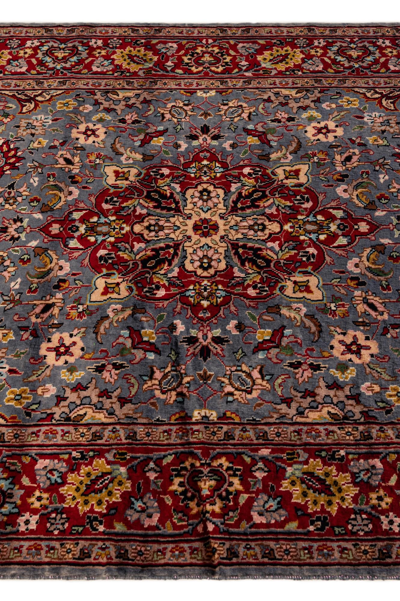 4' 1 x 6' 10 Hand Knotted Kashmir Wool Rug