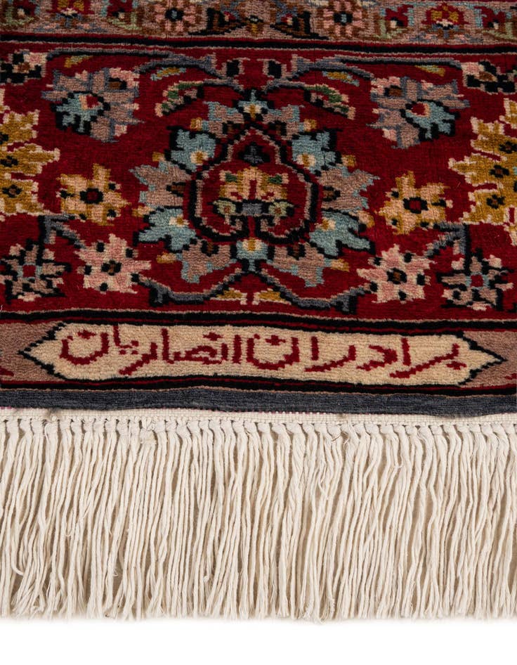 Detail image of 4' 1 x 6' 10  Hand Knotted Kashmir Wool Rug