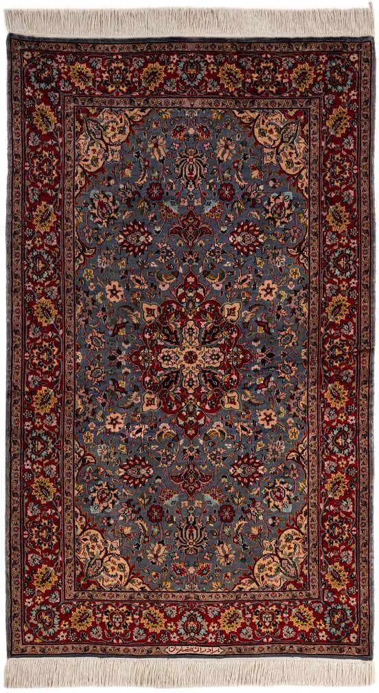 4' 1 x 6' 10 Hand Knotted Kashmir Wool Rug