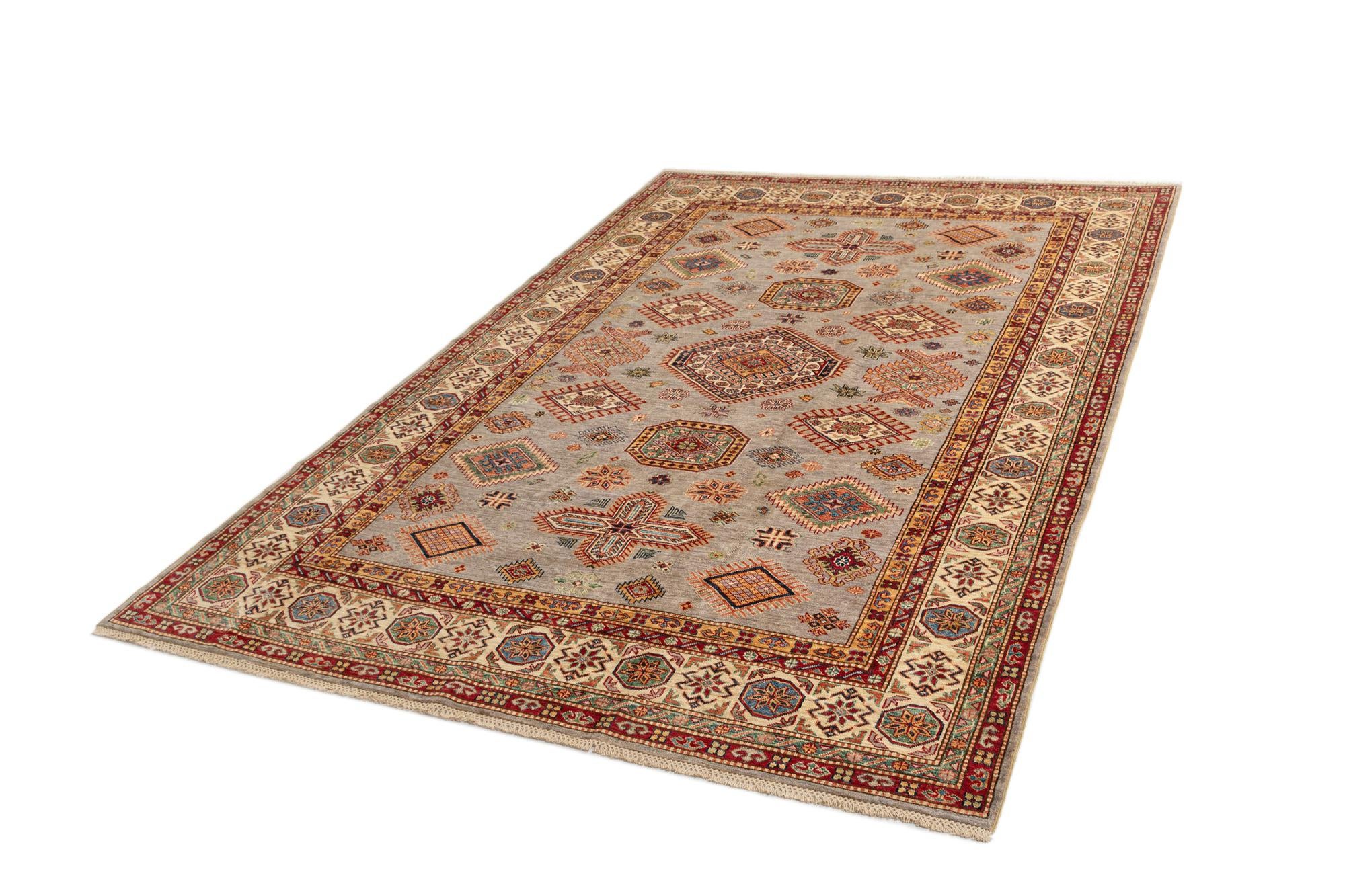 6' 9 x 9' 11 Kazak Wool Rug