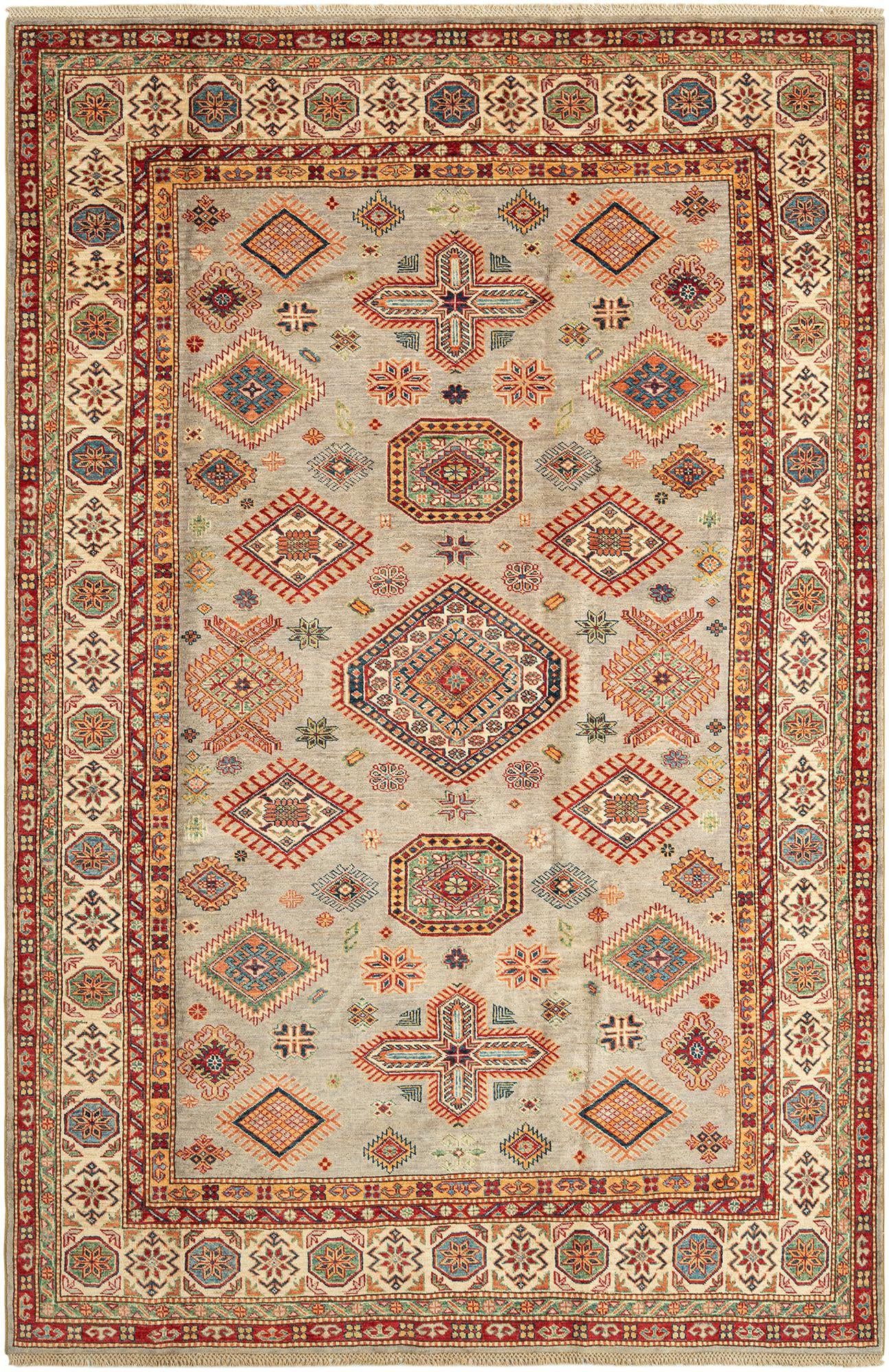 6' 9 x 9' 11 Kazak Wool Rug