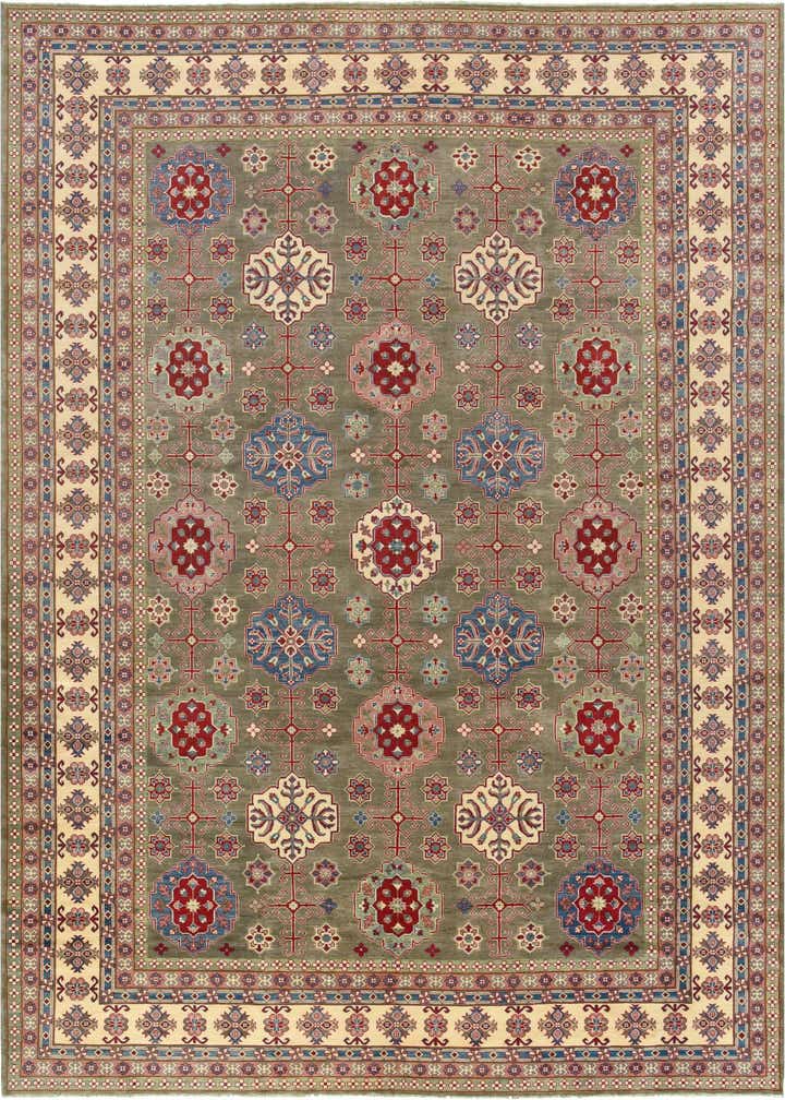 12' 10 x 19' 6 Hand Knotted Kazak Rug