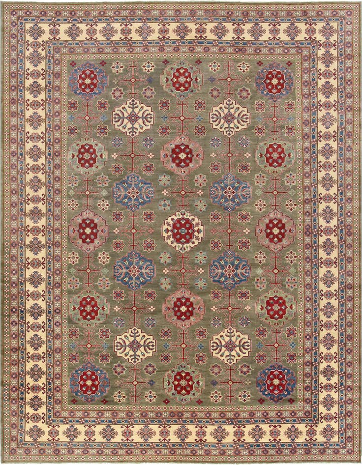 Detail image of 12' 10 x 19' 6 Hand Knotted Kazak Rug
