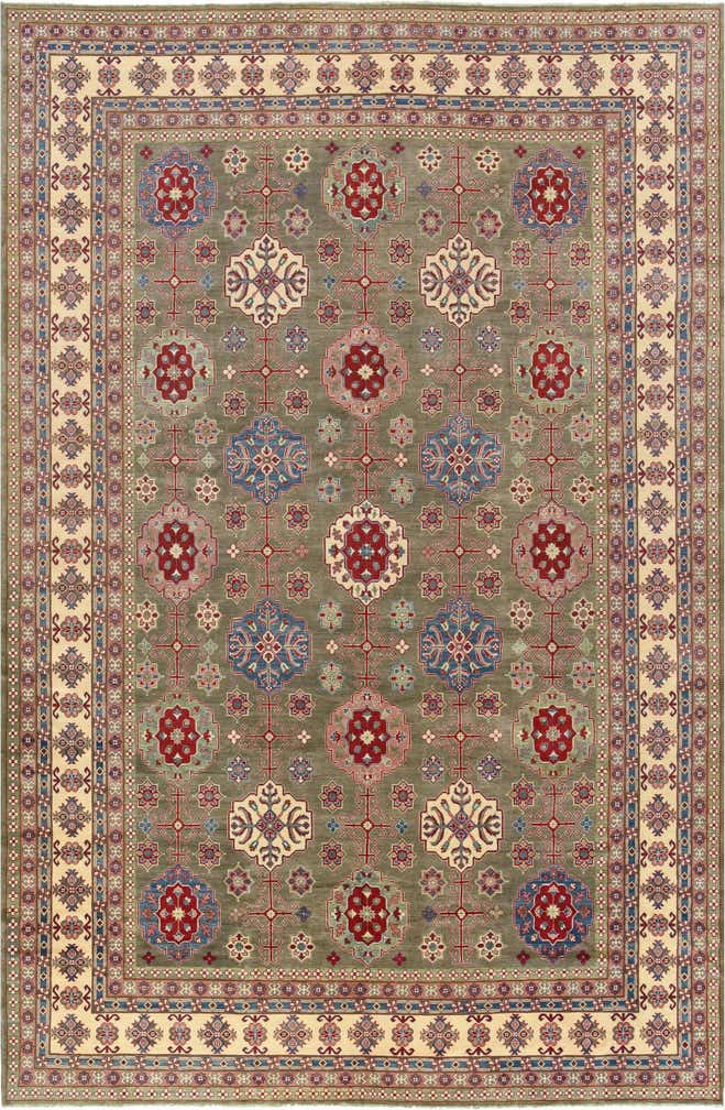12' 10 x 19' 6 Hand Knotted Kazak Rug