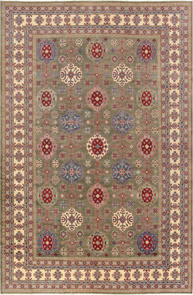 Detail image of 12' 10 x 19' 6 Hand Knotted Kazak Rug