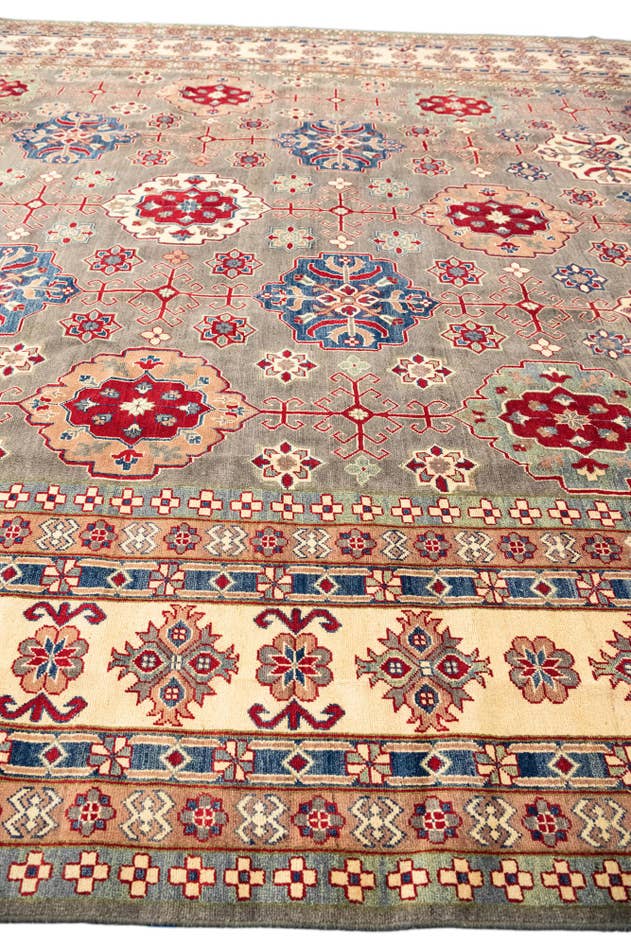 Detail image of 13' 2 x 19' 2 Hand Knotted Kazak Rug