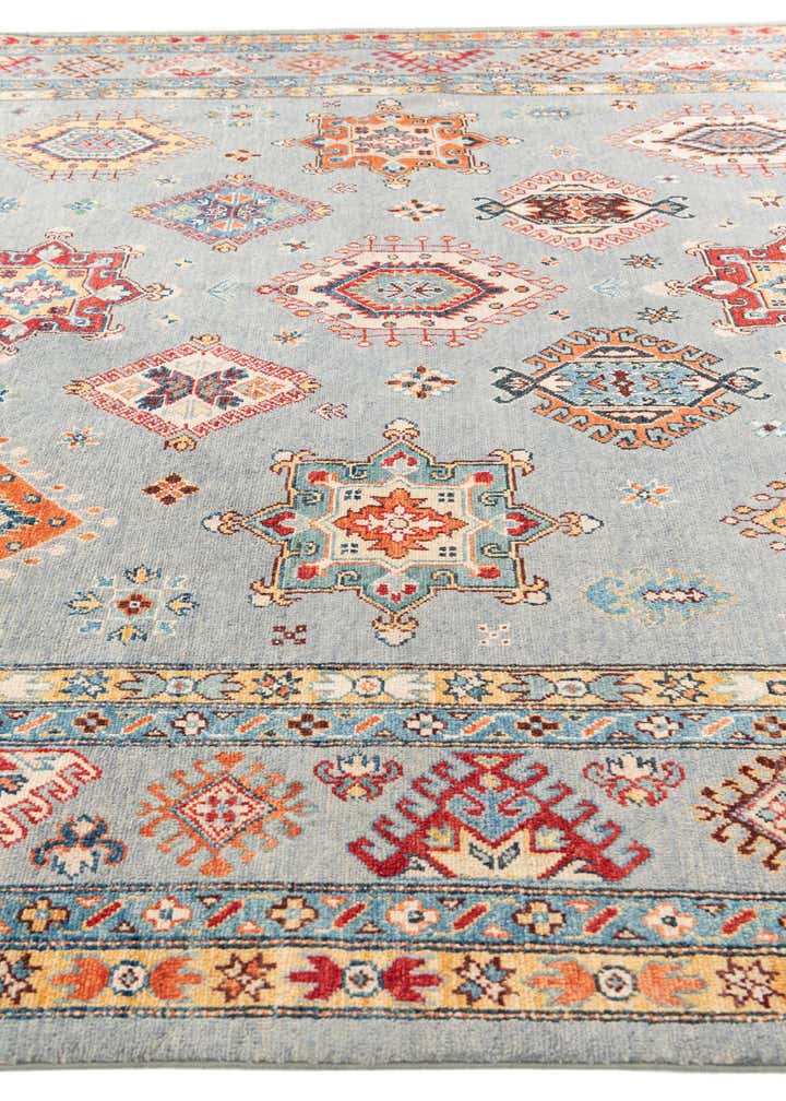 8' x 11' 5 Hand Knotted Kazak Rug