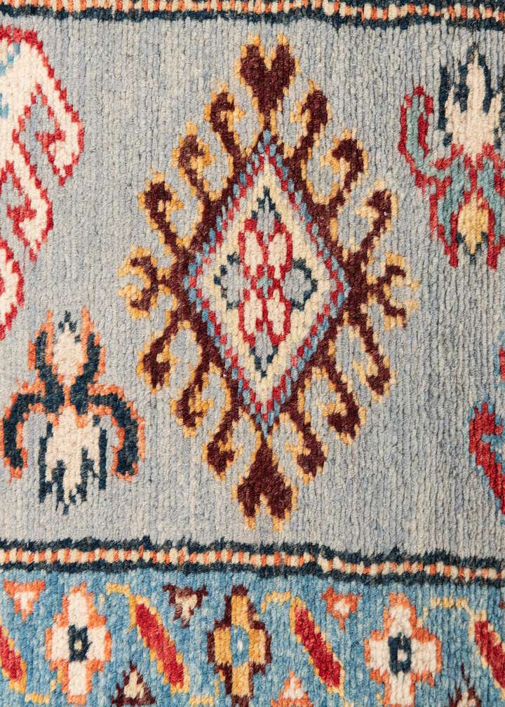8' x 11' 5 Hand Knotted Kazak Rug