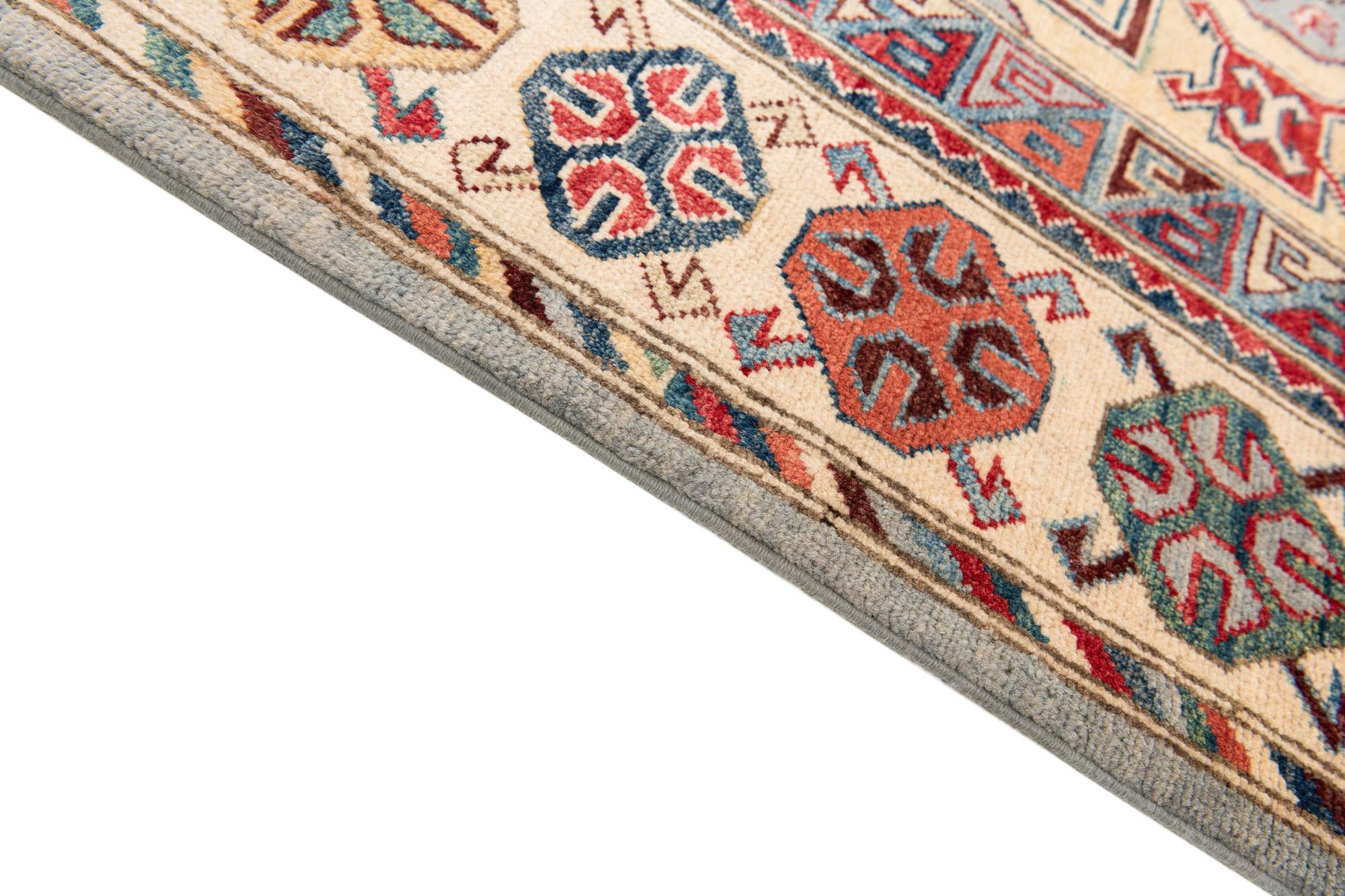 240cm x 300cm anudado a mano Kazak Alfombra