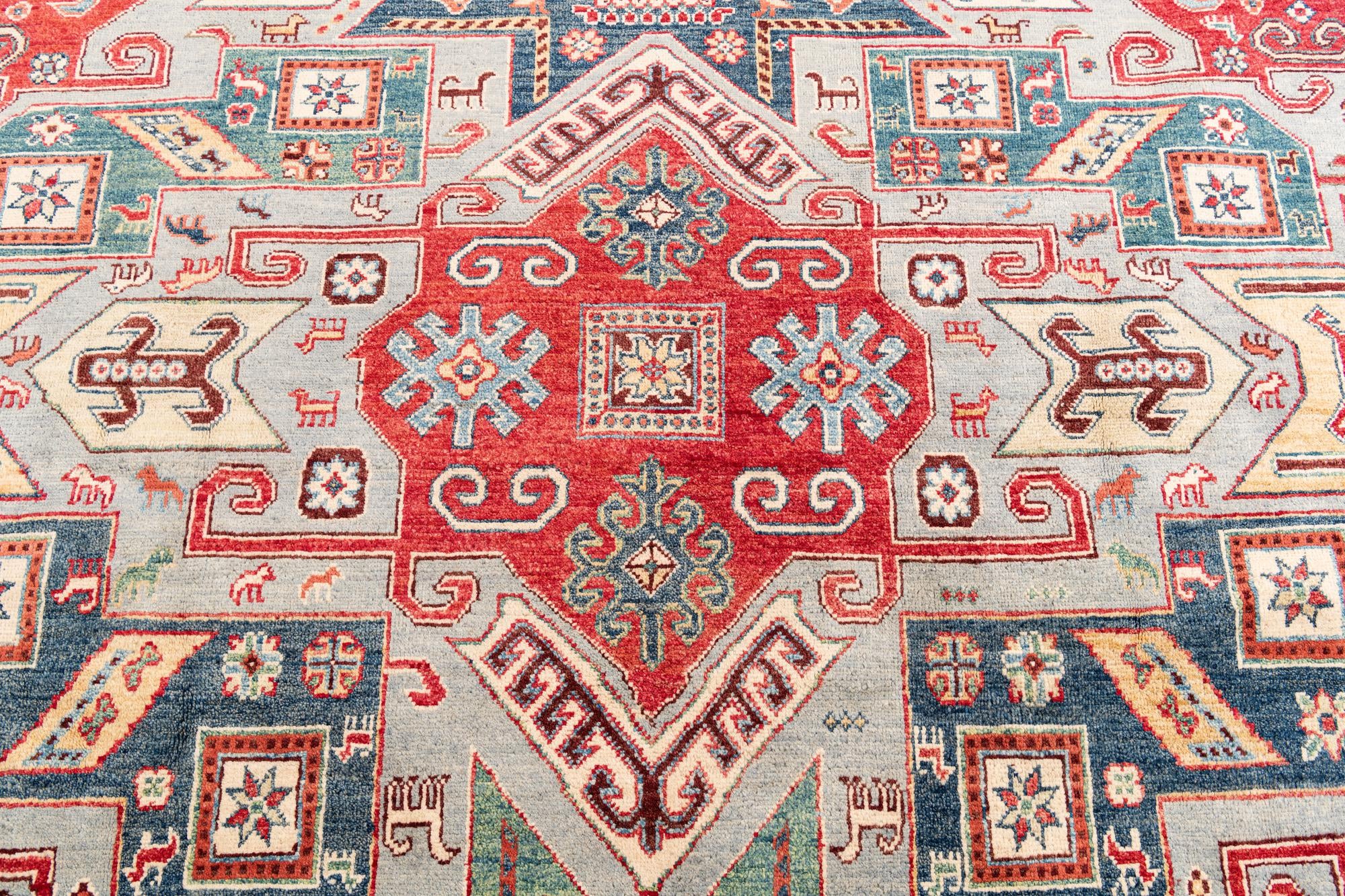 240cm x 300cm anudado a mano Kazak Alfombra