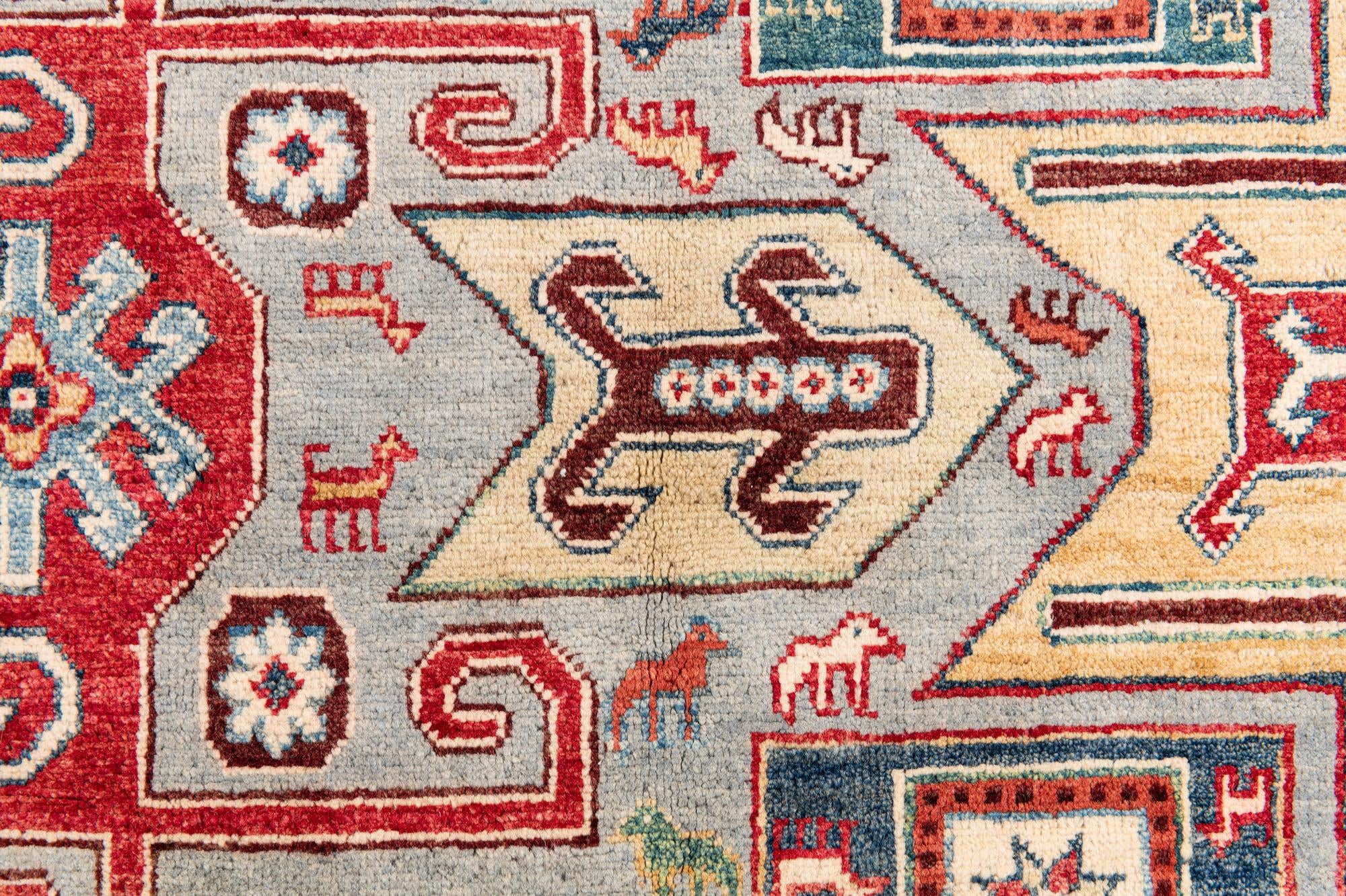 240cm x 300cm anudado a mano Kazak Alfombra
