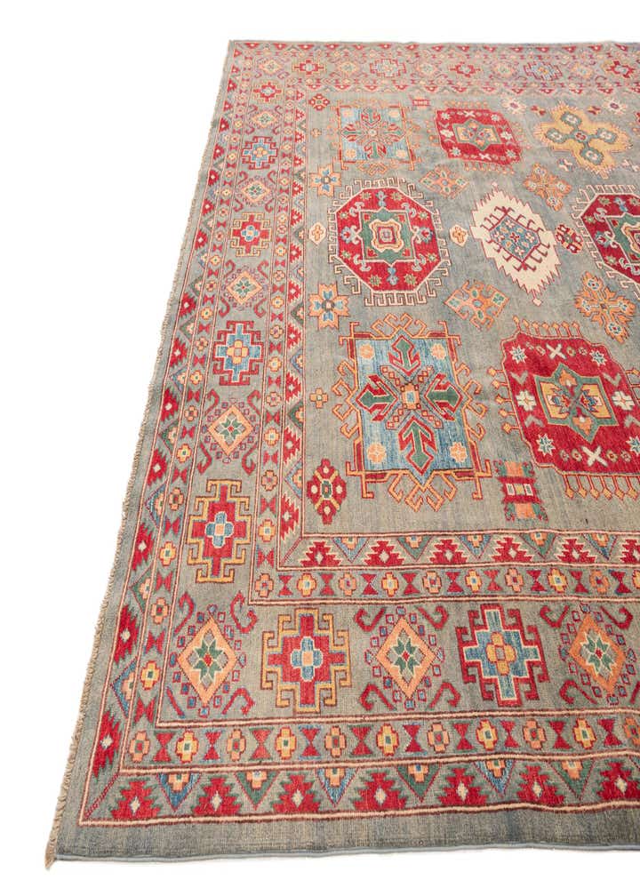 9' x 11' 10 Hand Knotted Kazak Rug