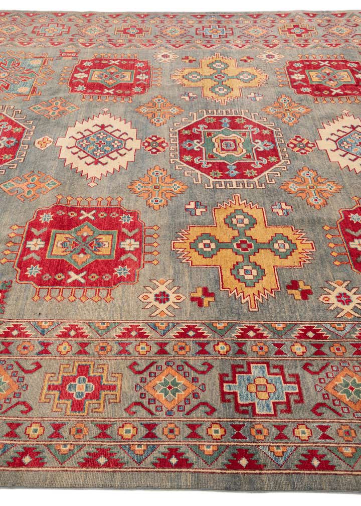 9' x 11' 10 Hand Knotted Kazak Rug