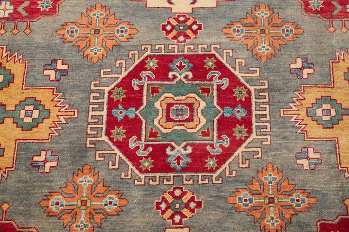 9' x 11' 10 Hand Knotted Kazak Rug
