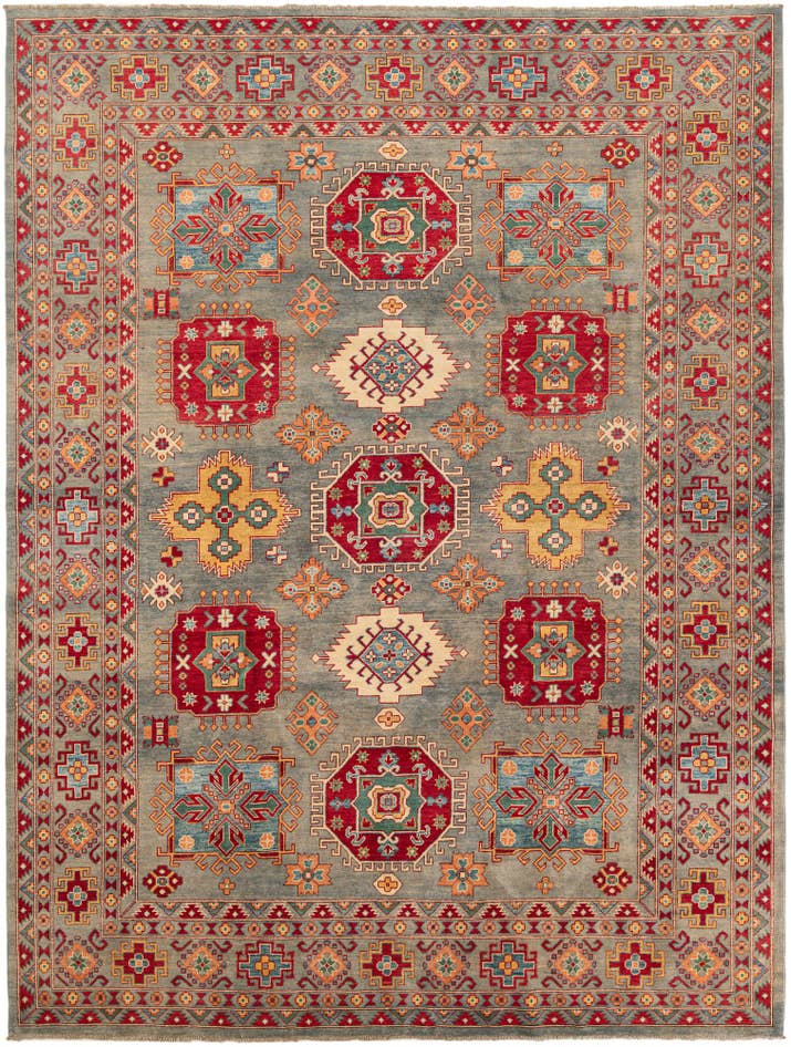 Detail image of 9' x 11' 10 Hand Knotted Kazak Rug