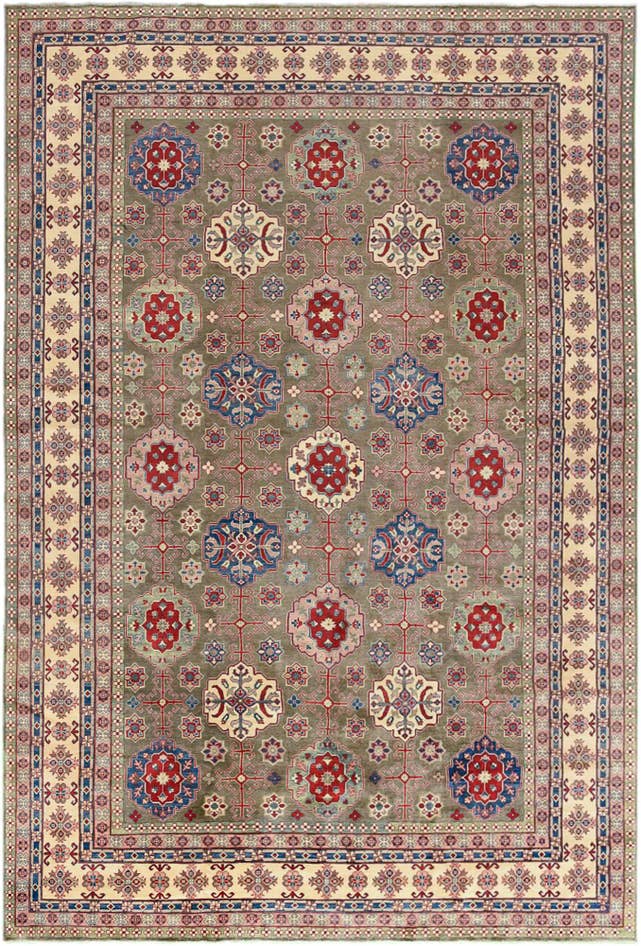 Detail image of 13' x 19' 2 Hand Knotted Kazak Rug