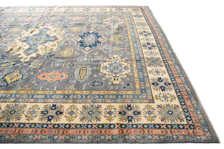12' 2 x 15' 2 Hand Knotted Kazak Rug