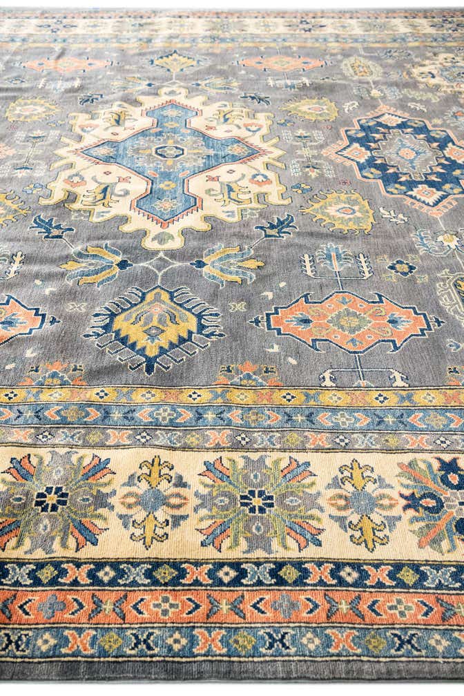 12' 2 x 15' 2 Hand Knotted Kazak Rug