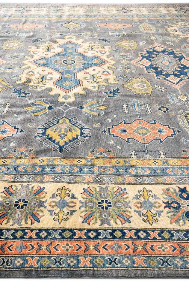 Detail image of 12' 2 x 15' 2 Hand Knotted Kazak Rug