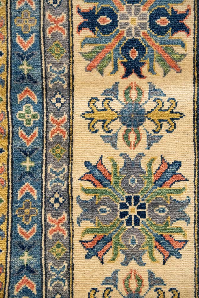 12' 2 x 15' 2 Hand Knotted Kazak Rug