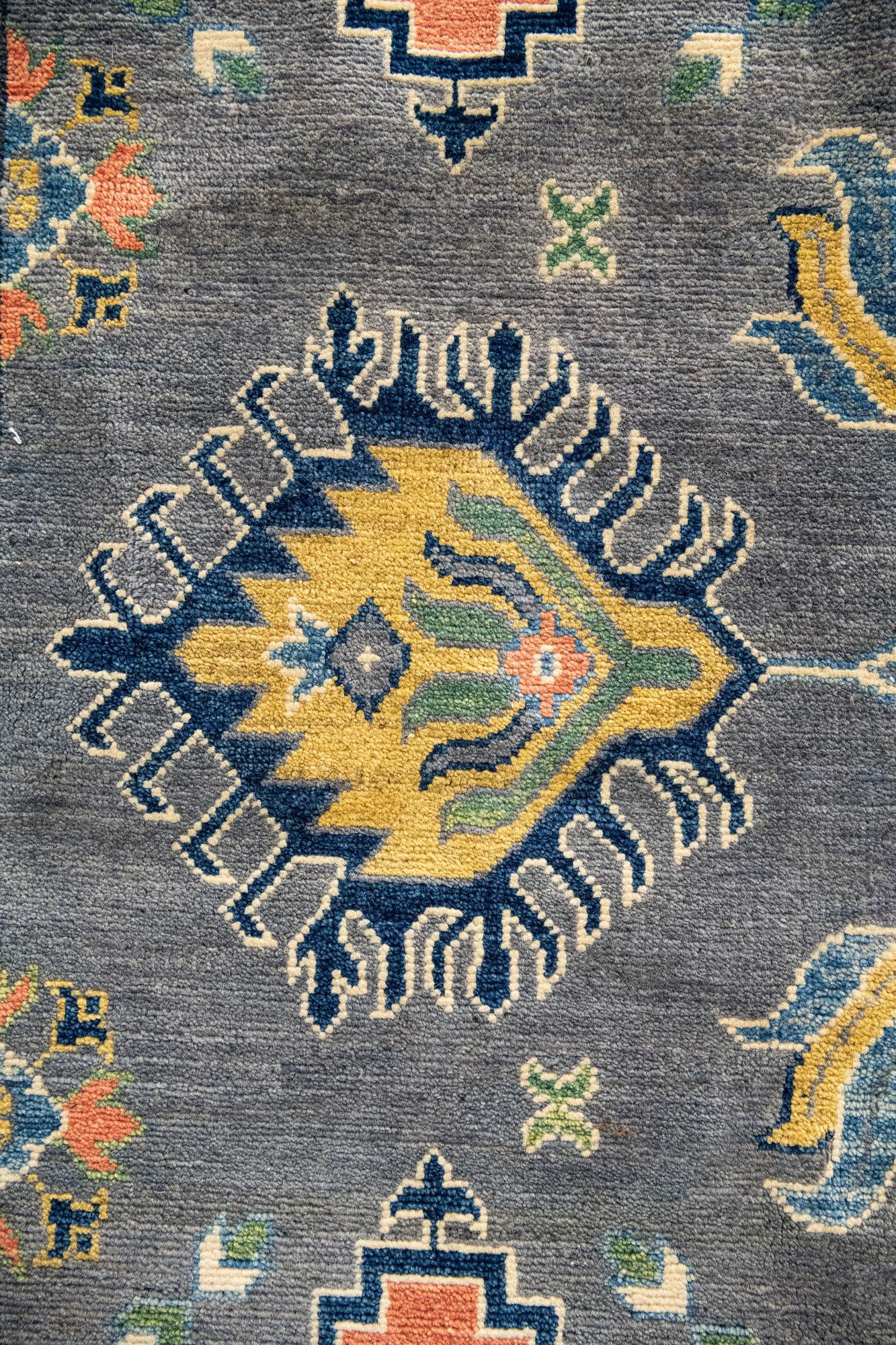 12' 2 x 15' 2 Hand Knotted Kazak Rug