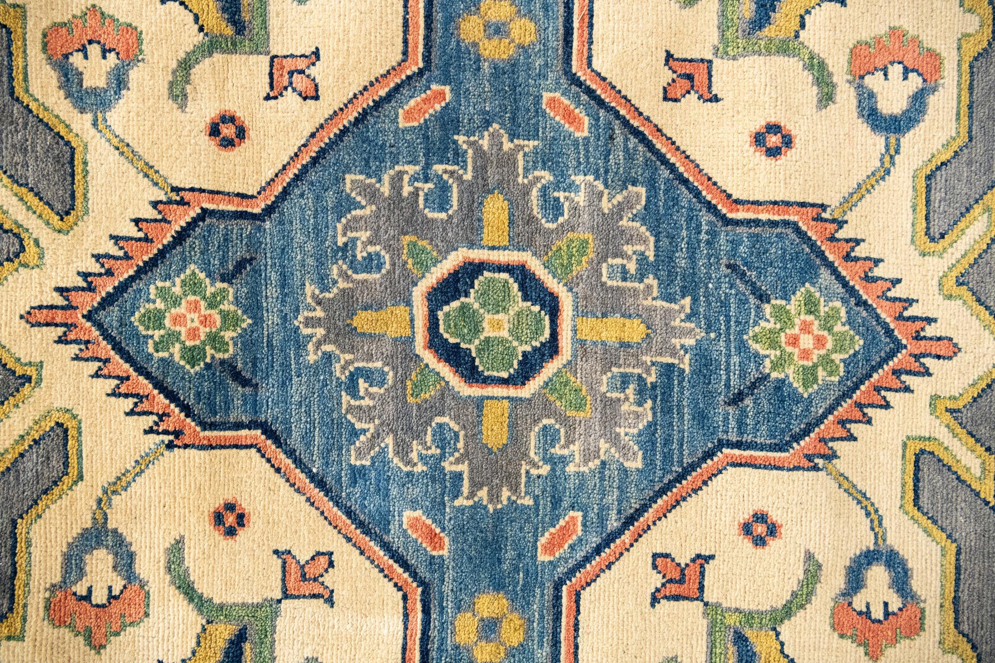 12' 2 x 15' 2 Hand Knotted Kazak Rug