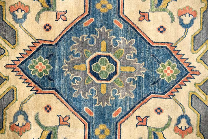 12' 2 x 15' 2 Hand Knotted Kazak Rug