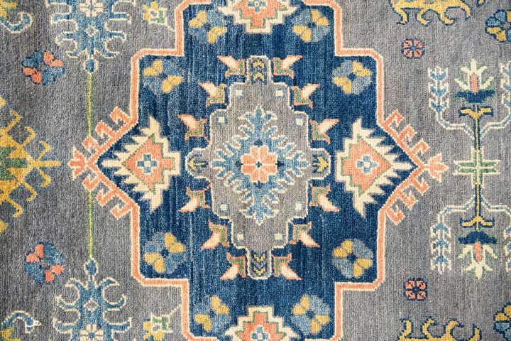 12' 2 x 15' 2 Hand Knotted Kazak Rug
