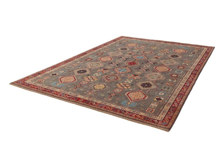 Detail image of 6' 7 x 9' 10 Hand Knotted Kazak Rug