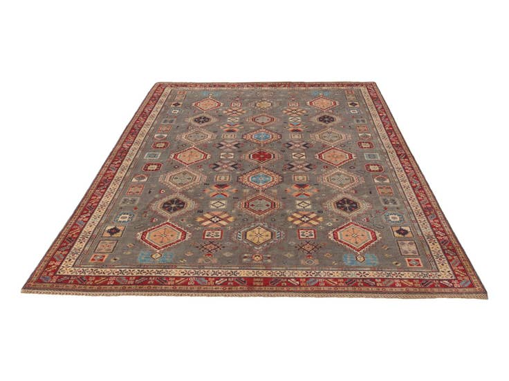 Detail image of 6' 7 x 9' 10 Hand Knotted Kazak Rug