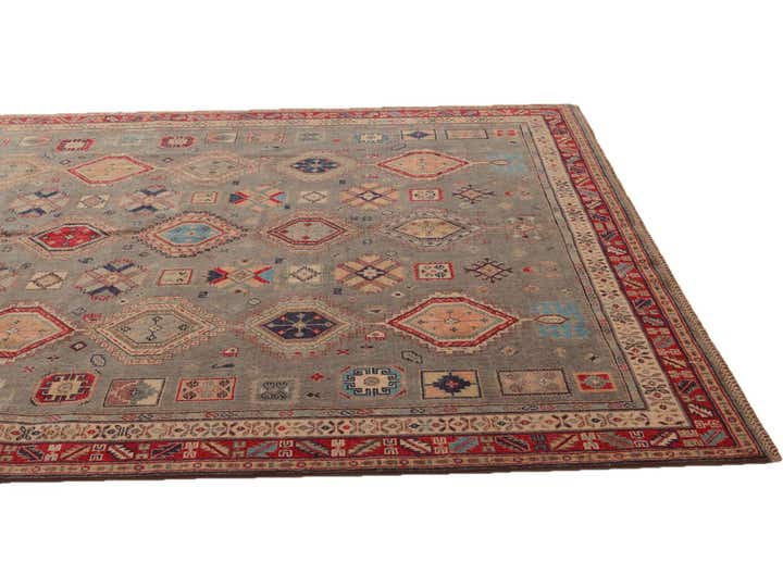 6' 7 x 9' 10 Hand Knotted Kazak Rug