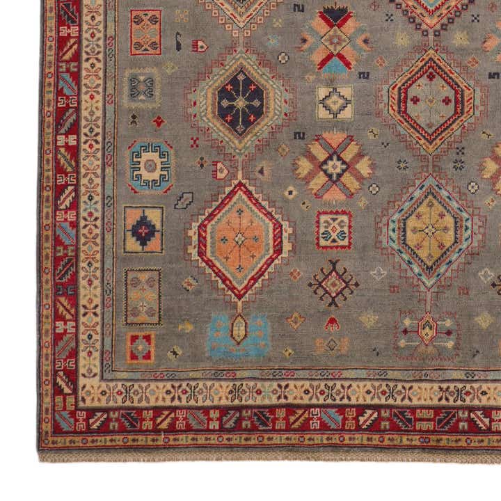 6' 7 x 9' 10 Hand Knotted Kazak Rug