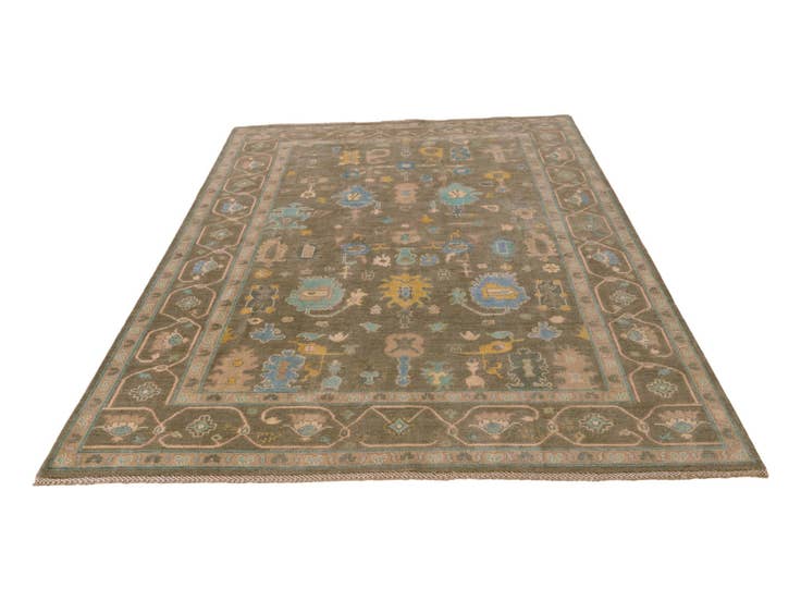 Detail image of 6' 8 x 9' 11 Hand Knotted Kazak Rug
