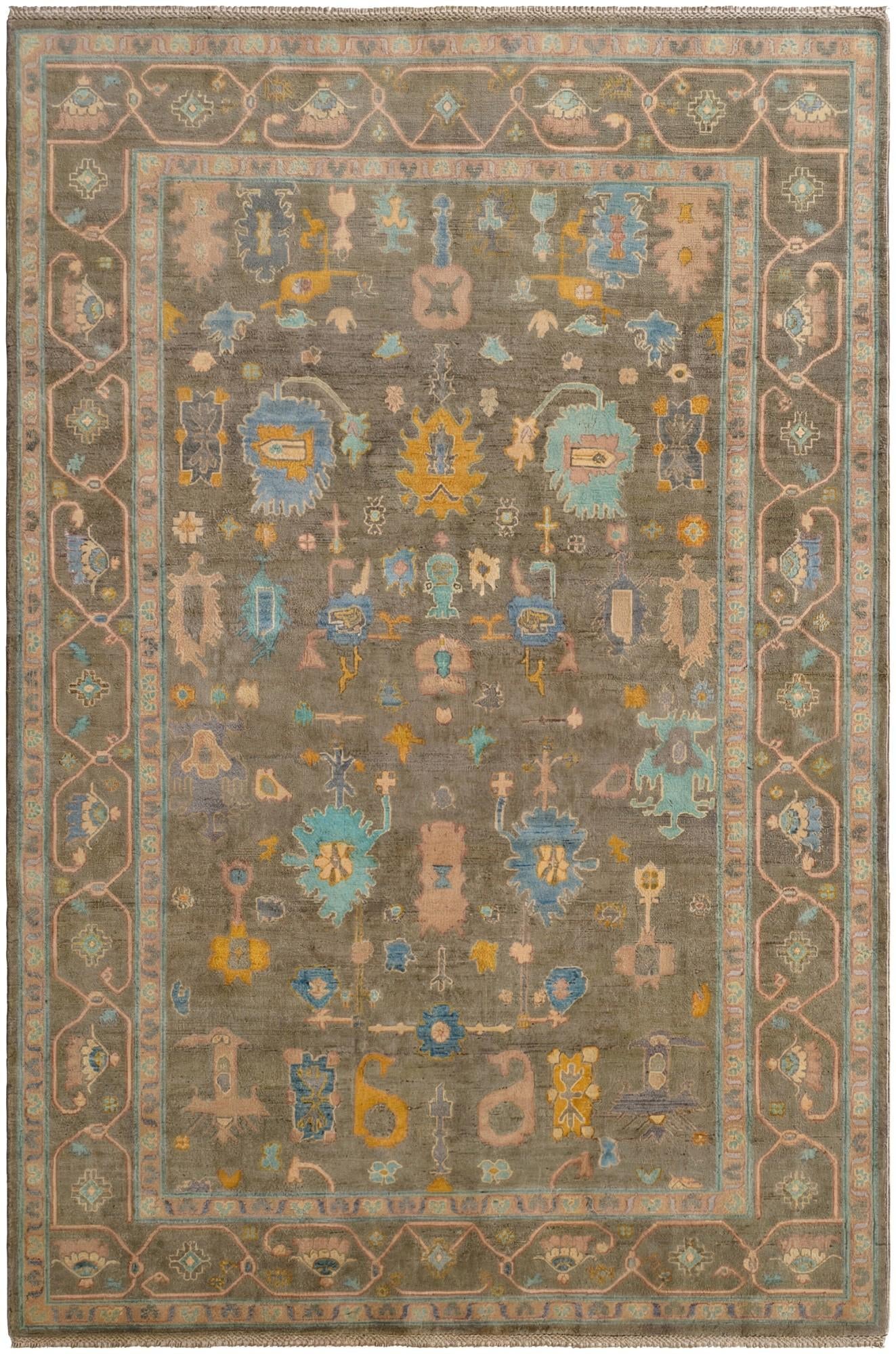 6' 8 x 9' 11 Hand Knotted Kazak Rug