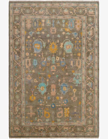 6' 8 x 9' 11 Hand Knotted Kazak Rug