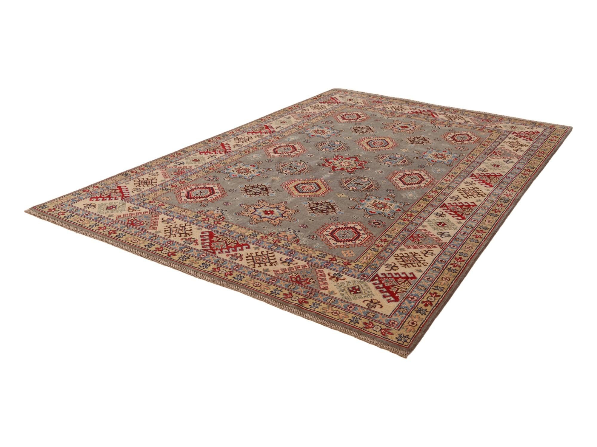 6' 6 x 9' 8 Hand Knotted Kazak Rug