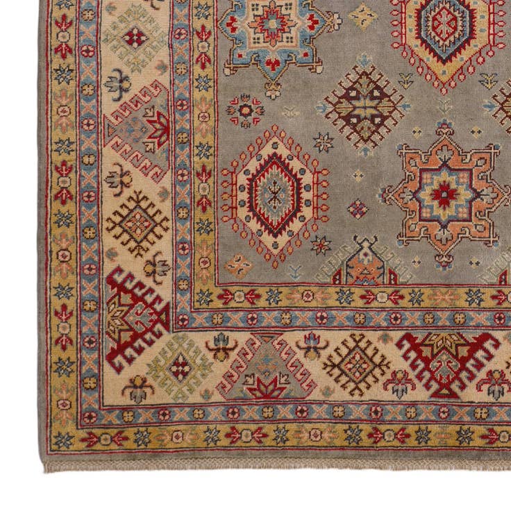Detail image of 6' 6 x 9' 8 Hand Knotted Kazak Rug