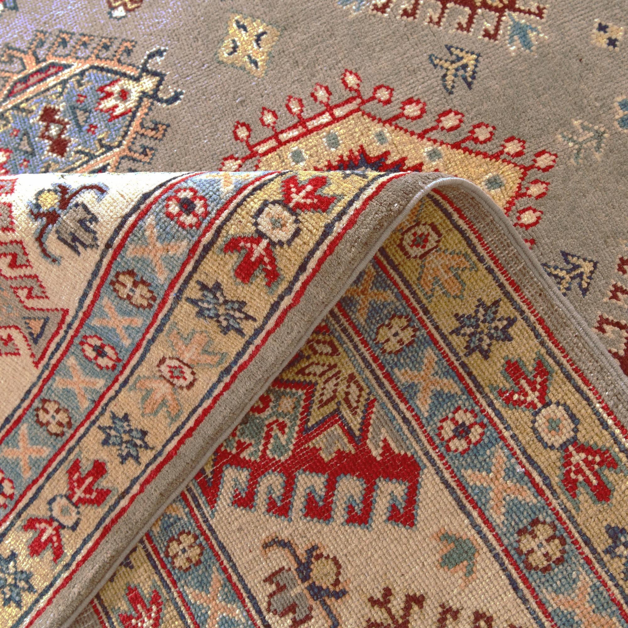 6' 6 x 9' 8 Hand Knotted Kazak Rug