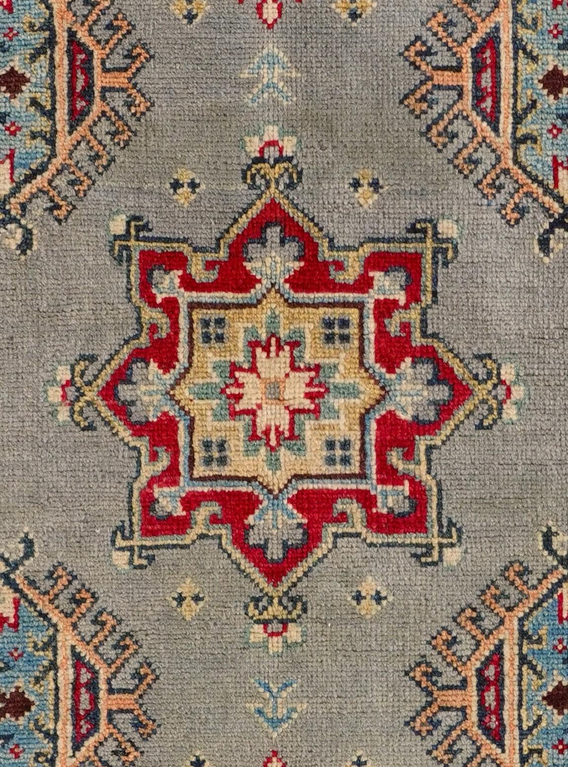 6' 6 x 9' 8 Hand Knotted Kazak Rug
