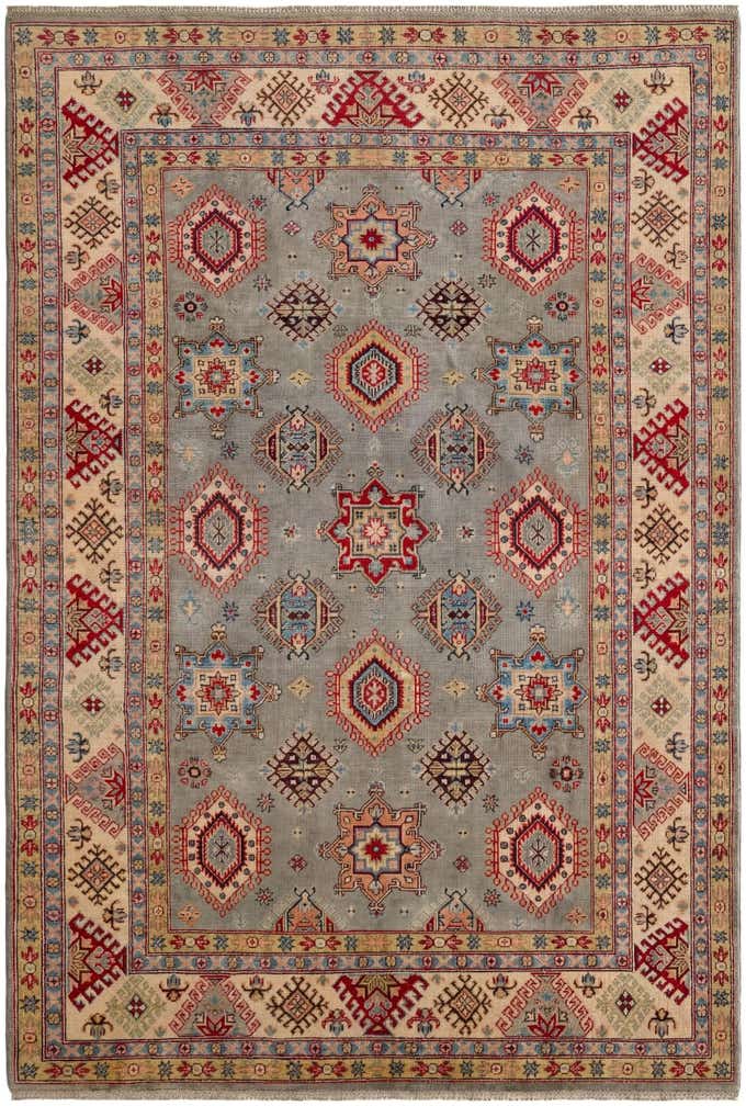6' 6 x 9' 8 Hand Knotted Kazak Rug