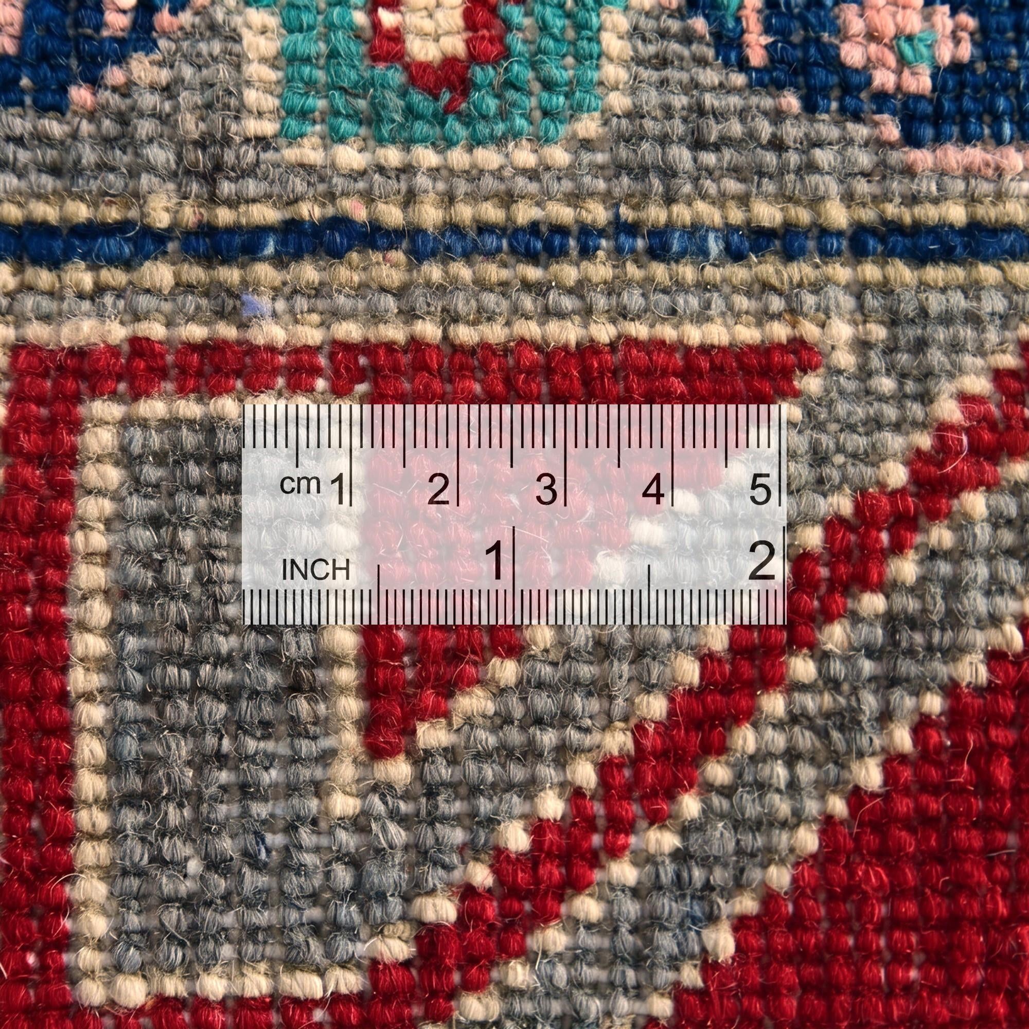 6' 7 x 9' 11 Hand Knotted Kazak Rug