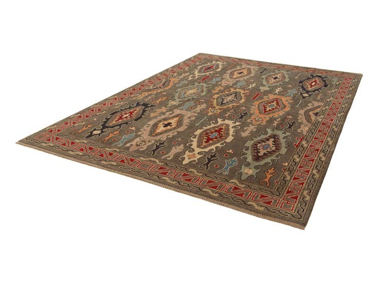Detail image of 6' 9 x 9' 4 Hand Knotted Kazak Rug