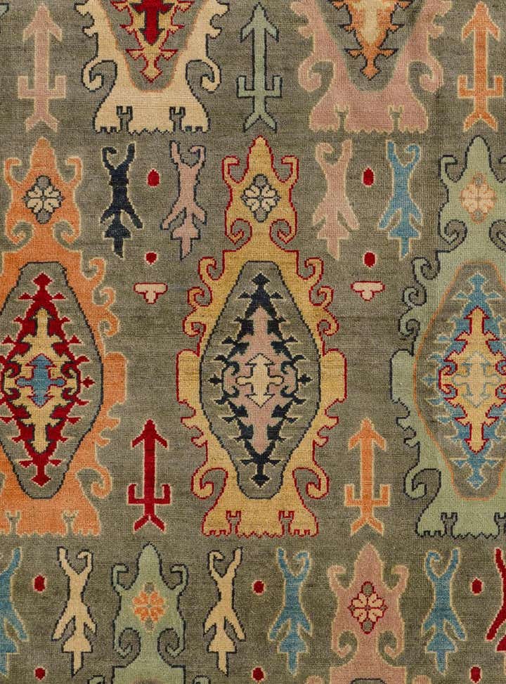 6' 9 x 9' 4 Hand Knotted Kazak Rug
