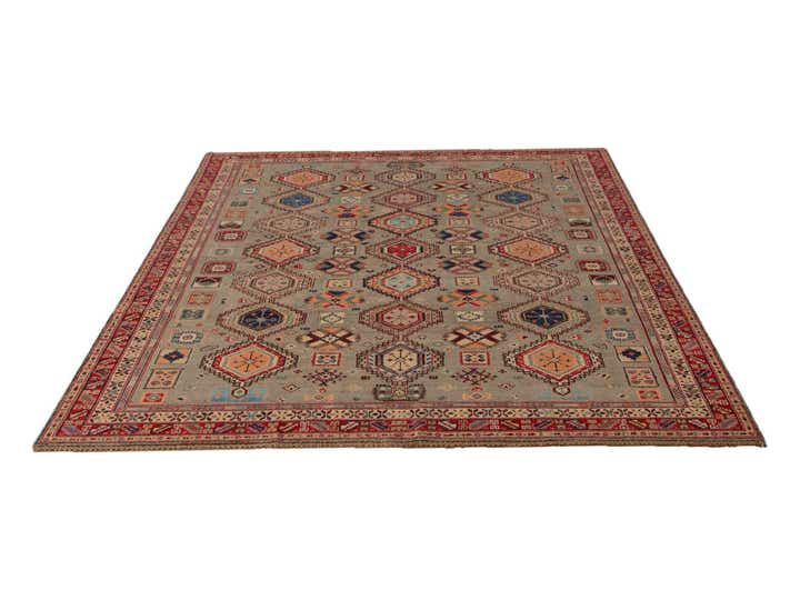 6' 5 x 9' 4 Hand Knotted Kazak Rug