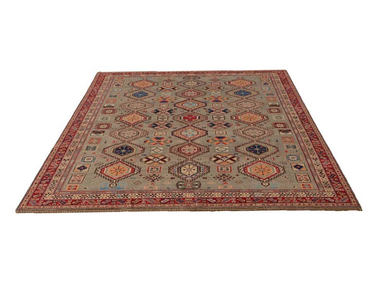 Detail image of 6' 5 x 9' 4 Hand Knotted Kazak Rug